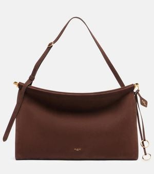 Alaïa Le Click Large Leather Shoulder Bag - Brown