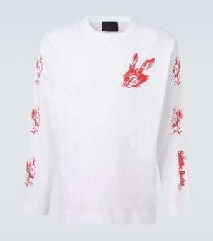 Simone Rocha T-Shirt Tortoise & Hare En Coton - Blanc