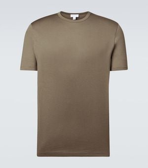 Sunspel Cotton Jersey T-Shirt - Green