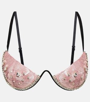 Area Verziertes Bralette - Pink