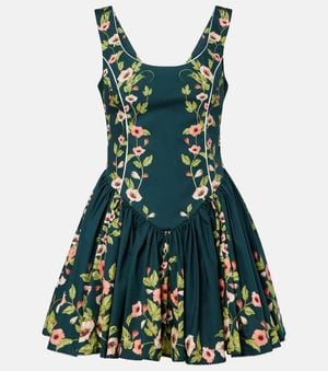 Agua Bendita Abito Corto Pluma - Verde