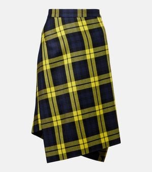 Vivienne Westwood Infinity Virgin Wool Miniskirt - Green