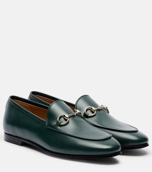 Gucci Horsebit Leather Loafers - Green