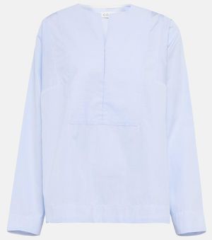 Co. Tton Blouse - Blue