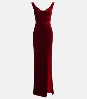 Roland Mouret Velvet Gown - Red