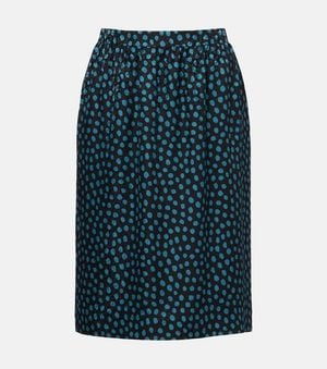 Chloé Midirock Aus Seiden-Jacquard - Blau