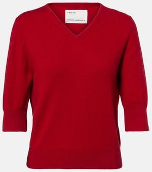 Extreme Cashmere Mel Cashmere Top - Red