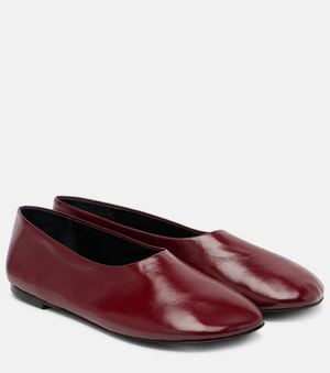 Proenza Schouler Bailarinas Glove De Piel - Rojo