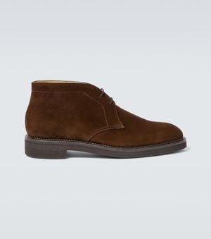 John Lobb Desert Boots Heywood Aus Veloursleder - Braun