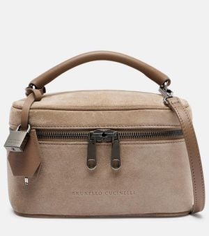 Brunello Cucinelli Schultertasche Sartorial Icon Small - Braun