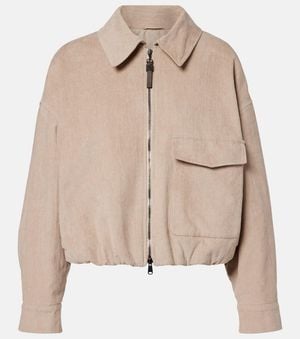 Brunello Cucinelli Corduroy Jacket - Natural