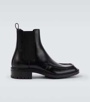 Saint Laurent Joe Leather Chelsea Boots - Black