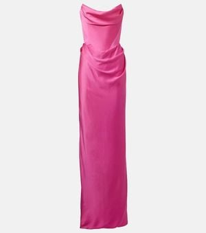 Vivienne Westwood Robe Galaxyno Aus Satin - Pink
