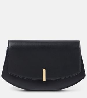 SAVETTE Florence Leather Clutch - Black