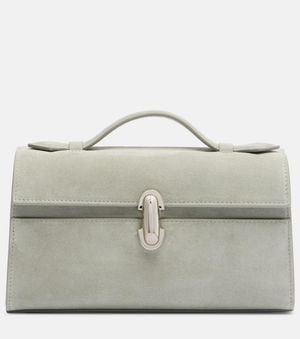 SAVETTE Tote Bag Symmetry Aus Veloursleder - Mettallic