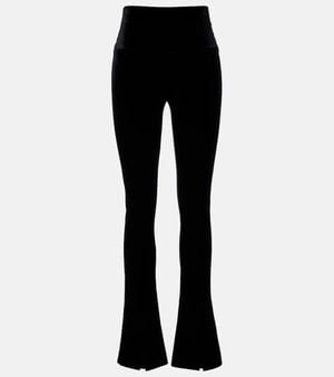 Norma Kamali Velvet Leggings - Black