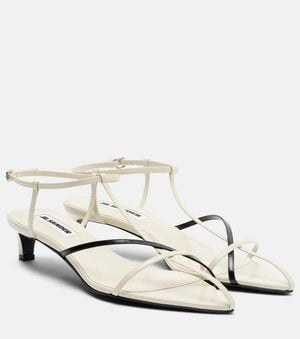 Jil Sander Sandalen Aus Leder - Weiß