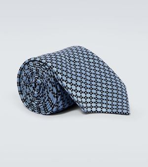 ZEGNA Krawatte Aus Seiden-Jacquard - Blau