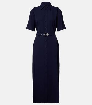 Ralph Lauren Midikleid Aus Wolle - Blau
