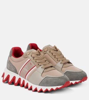 Christian Louboutin Sneakers Nastroshark Mit Veloursleder - Braun