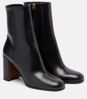 Prada Ankle Boots Aus Leder - Schwarz