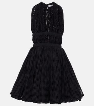 Alaïa Vestido Perforado Elegante, Mujer, Talla - Negro