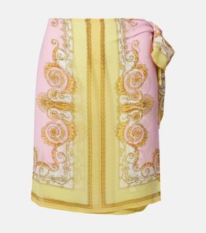 Versace Spring Barocco Beach Cover-Up - Yellow