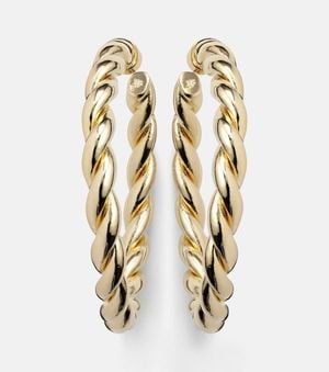 Jennifer Fisher Orecchini Twisted Bagnati - Metallizzato