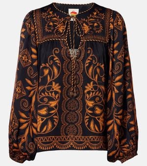 FARM Rio Cornely Ainika Blouse - Brown