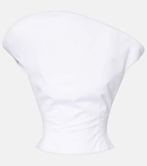 Magda Butrym Top Aus Baumwolle - Weiß