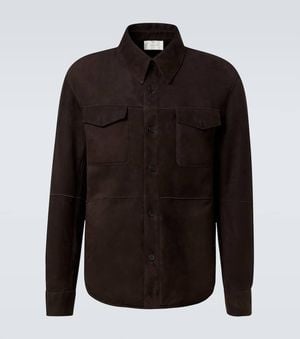 The Row Veste Bento En Daim Et Shearling - Noir