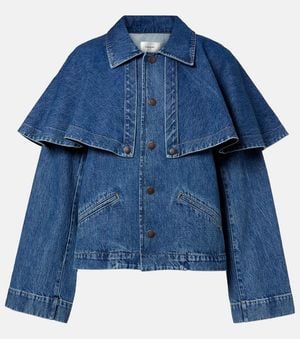 FRAME Cape Denim Jacket - Blue