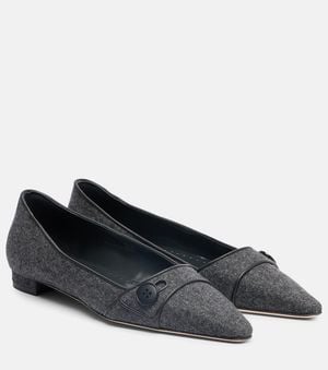 Manolo Blahnik Ballerinas Lulamae - Blau