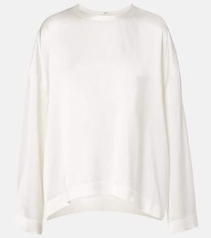 TOTEME Satin Top - White