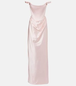 Vivienne Westwood Bustier-Robe Aus Satin - Pink