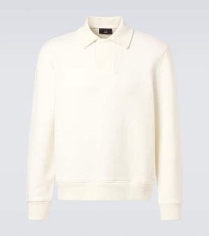 dunhill Polopullover Aus Baumwolle - Weiß