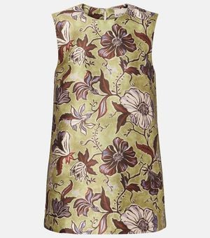 ALÉMAIS Top Citron Floral - Verde