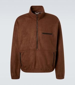 AURALEE Pullover Aus Seiden-Fleece - Braun