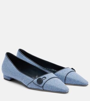 Manolo Blahnik Ballerinas Lulamae - Blau