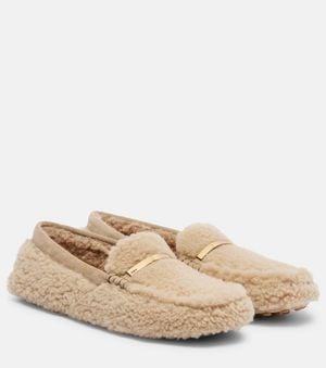 Tod's Mokassins Gommino Mit Shearling - Natur