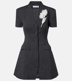 Self-Portrait Minikleid - Schwarz