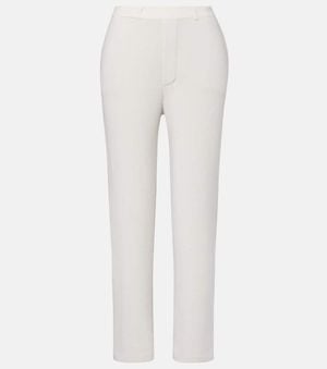 Lisa Yang Pantalones Rectos Sonya De Cachemir - Blanco