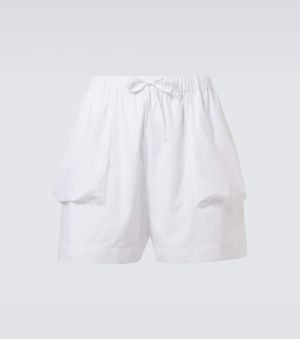 Simone Rocha Cotton Cargo Shorts - White