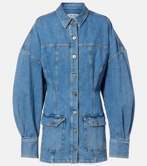 The Attico Denim Minidress - Blue