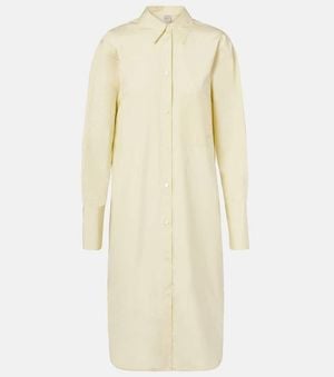 TOTEME Cotton Poplin Shirt Dress - Natural