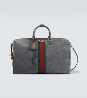 Gucci Weekender Savoy Medium Aus Veloursleder - Schwarz