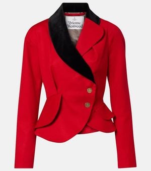 Vivienne Westwood Stormy Asymmetric Virgin Wool Jacket - Red