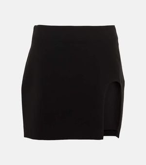 Monot Crepe Miniskirt - Black