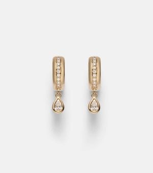 Roxanne First Boucles D'Oreilles En Or 14 Ct Et Diamants - Blanc