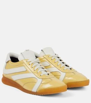 Proenza Schouler Baskets Track En Cuir Et Daim - Jaune